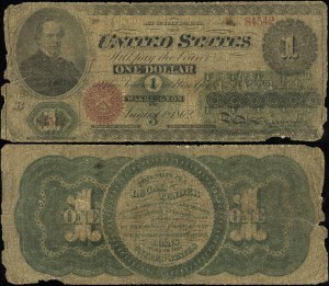 Spojené státy americké (USA), 1 dolar, 1.08.1862