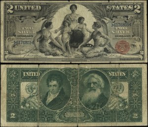 United States of America (USA), $2, 1896