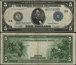 Stati Uniti d'America (USA), 5 dollari, 1914