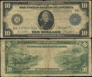 Spojené štáty americké (USA), 10 dolárov, 1914