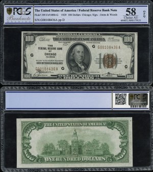 Stany Zjednoczone Ameryki (USA), 100 dolarów, 1929