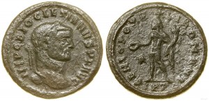 Roman Empire, follis, (296-297), Ticinum