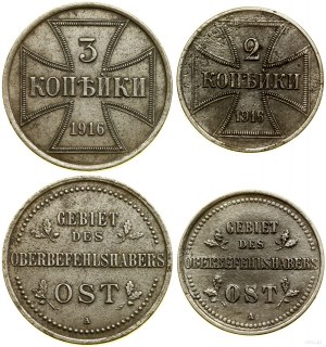 Polen, Satz von 2 Münzen, 1916 A, Berlin