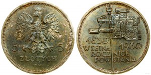 Poľsko, 5 zlotých, 1930, Varšava