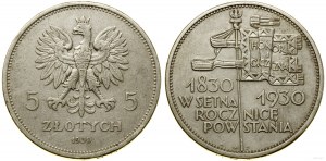 Pologne, 5 zlotys, 1930, Varsovie