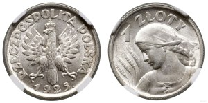 Polonia, 1 zloty, 1925, Varsavia
