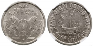 Polsko, 5 guldenů, 1935, Berlín