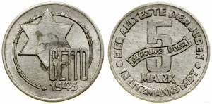 Ghetto de Łódź (1941-1943), 5 marques, 1943, Łódź