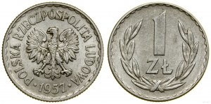 Poland, 1 zloty, 1957, Warsaw