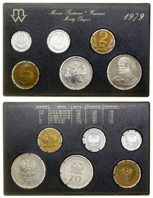 Poland, vintage set of circulation coins - prooflike, 1979, Warsaw