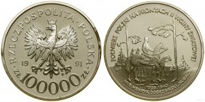 Polsko, 100 000 PLN, 1991, Varšava