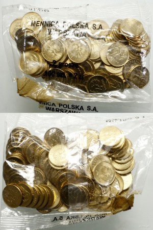 Poland, mint bag 100 x 2 pennies, 2008, Warsaw