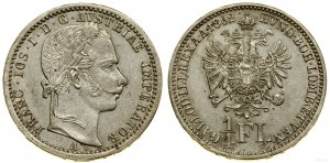 Autriche, 1/4 florin, 1862 A, Vienne