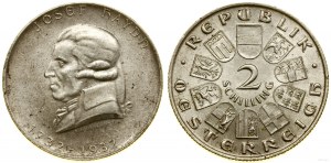 Autriche, 2 shillings, 1932, Vienne