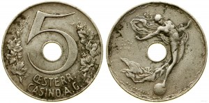 Austria, lot: token with a denomination of 5 and with a denomination of 20