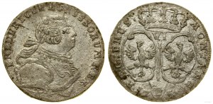 Germany, sixpence, 1756 E, Königsberg