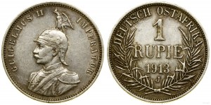 Germany, 1 rupee, 1913 J, Hamburg