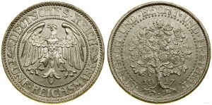 Allemagne, 5 marks, 1927 A, Berlin
