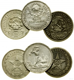 Russia, lotto 3 monete, Leningrado (San Pietroburgo)