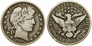États-Unis d'Amérique (USA), 1/2 dollar, 1903, Philadelphie
