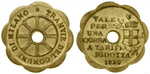 Italy, transport token, 1920