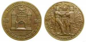 Pologne, médaille pour le 150e anniversaire de Cieszyn, 1960, Varsovie