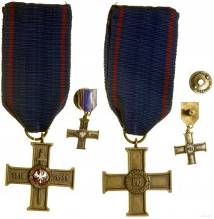 Poland, Greater Poland Uprising Cross with miniature, from 1957
