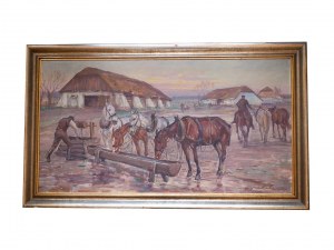 Jan Erazm Kotowski (1885-1960), Usedlost s koňmi