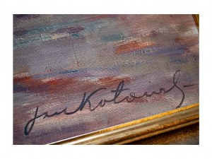 Jan Erazm Kotowski (1885 - 1960), Zagroda z końmi