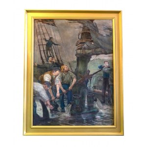 wg Henry Scott Tuke (1858 - 1929), Wszystkie ręce do pomp