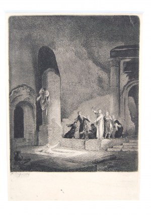 John Peter NORBLIN (1745 - 1830), Die Auferstehung von Lazarus dem Geringeren