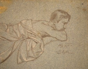 Jan Styka (1858 - 1925), Leżący mężczyzna