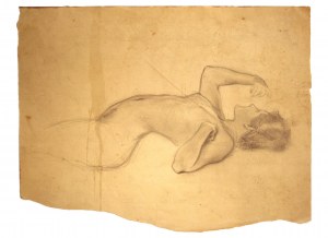 Jan Styka (1858- 1925), Nude (sketch for the painting 