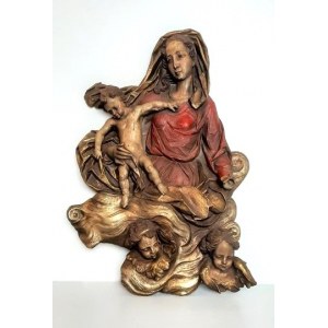 Autor nieznany, Płaskorzeźba Madonna z dzieciątkiem ok. 1900 rok