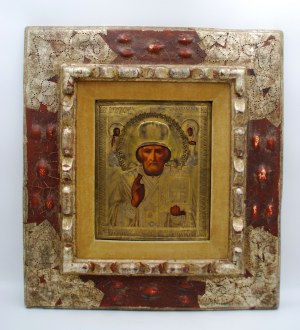 Author unknown, Icon of St. Nicholas of Myra Russia 19th-20th century