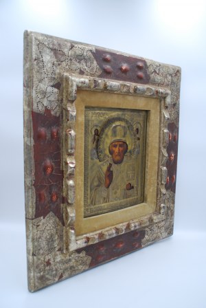 Author unknown, Icon of St. Nicholas of Myra Russia 19th-20th century
