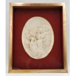 Author unknown, Bow of the three kings relief in bisque porcelain