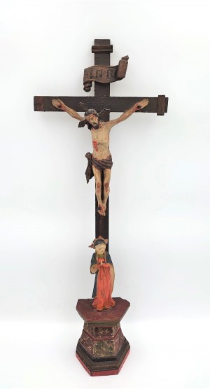 Author unknown, Crucifix , wood 19th century