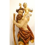 Autore sconosciuto, San Cristoforo con bambino grande scultura