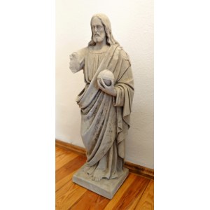 Autore sconosciuto, Figura di Gesù salvatore del mondo