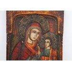 Autore sconosciuto, icona di Madonna con Bambino del XIX secolo, probabilmente della Polonia orientale,