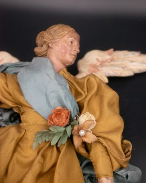 Ange napolitain en robe, Italie 18e/19e siècle.