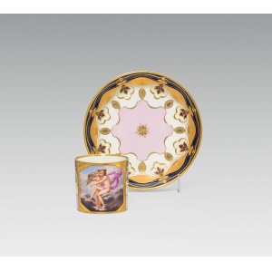 Cup and saucer Amor and Psyche
