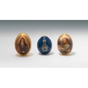 Tri porcelánové vajcia