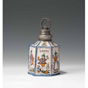 Hexagonal bottle musicians and dancers