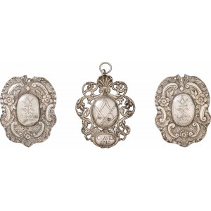 Trois badges de francs-maçons