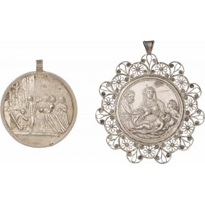 Two baptism pendants