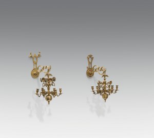 Two miniature chandeliers