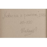 Oksana Kostrychenko \ Malanij (ur. 1980, Turzysk), Kobieta z pawiem, 2024