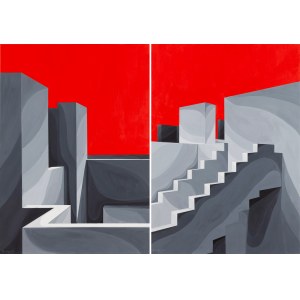 Joanna Gorgolewska (ur. 1992, Ostrów Wielkopolski), Red lights od Calpe - dyptyk, 2024